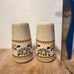 Bobby Flay Sevilla Salt & Pepper Ceramic Shakers Mediterranean inspired